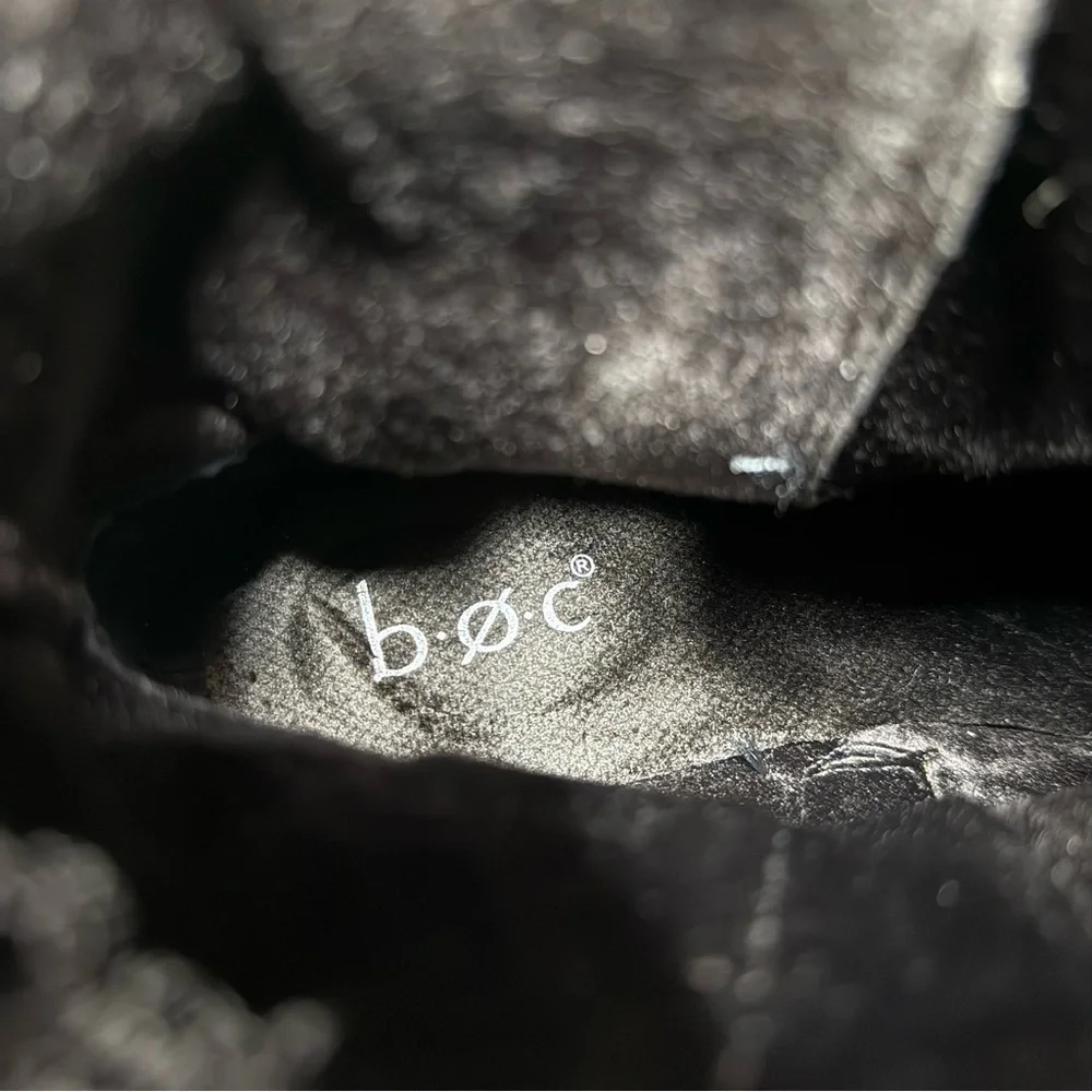 BOC Black Buckle Moto Boot 8M